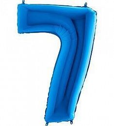Цифра 7 (синий)