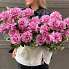 Букеты розовых голландских роз