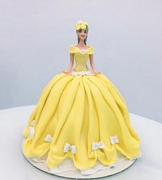 Торт в виде принцессы