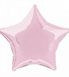 Шар - Нежно розовая фольгированная звезда 48 см